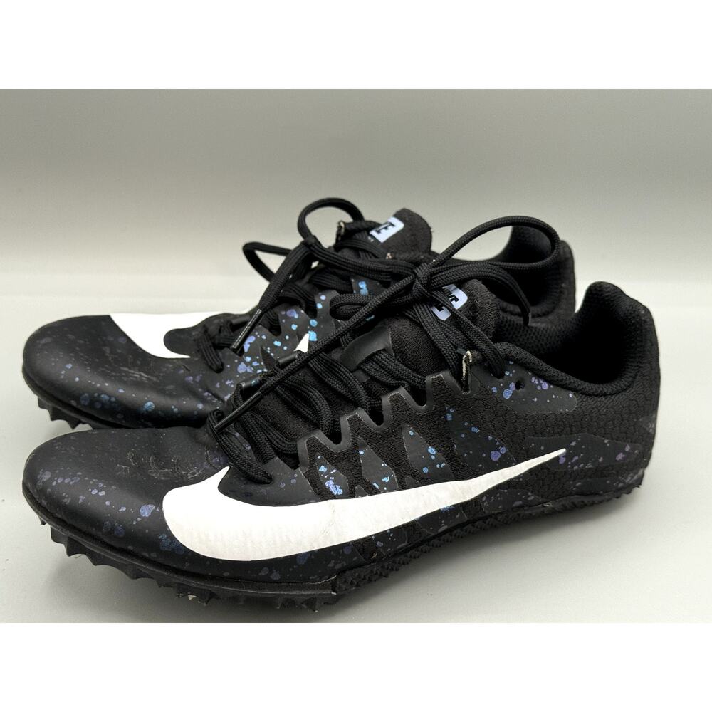 Nike Zoom Rival Black Indigo Fog Speckle Cleats Track Shoes 6.5